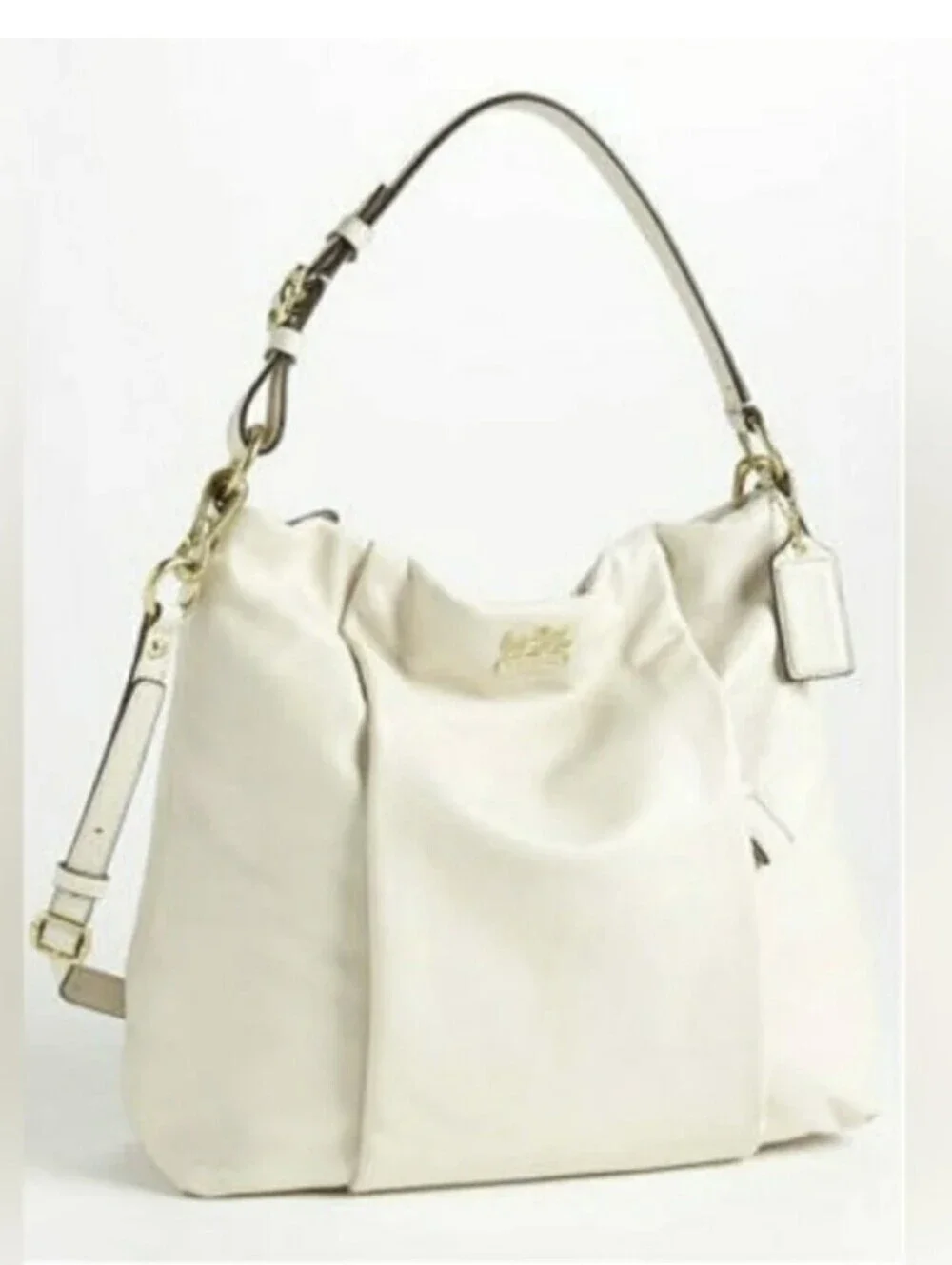 LIKE NEW! Vintage Coach Madison Isabelle Hobo-Ivory